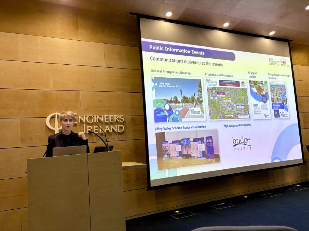 BusConnects Dublin leaders deliver in depth project overview to Engineers Ireland image